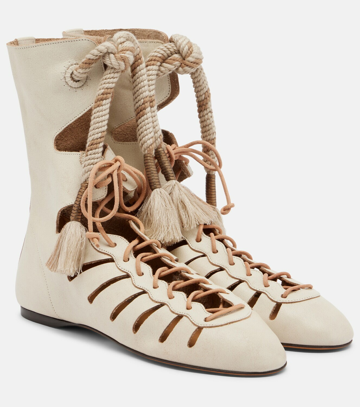 Isabel Marant Liade leather lace-up ankle boots