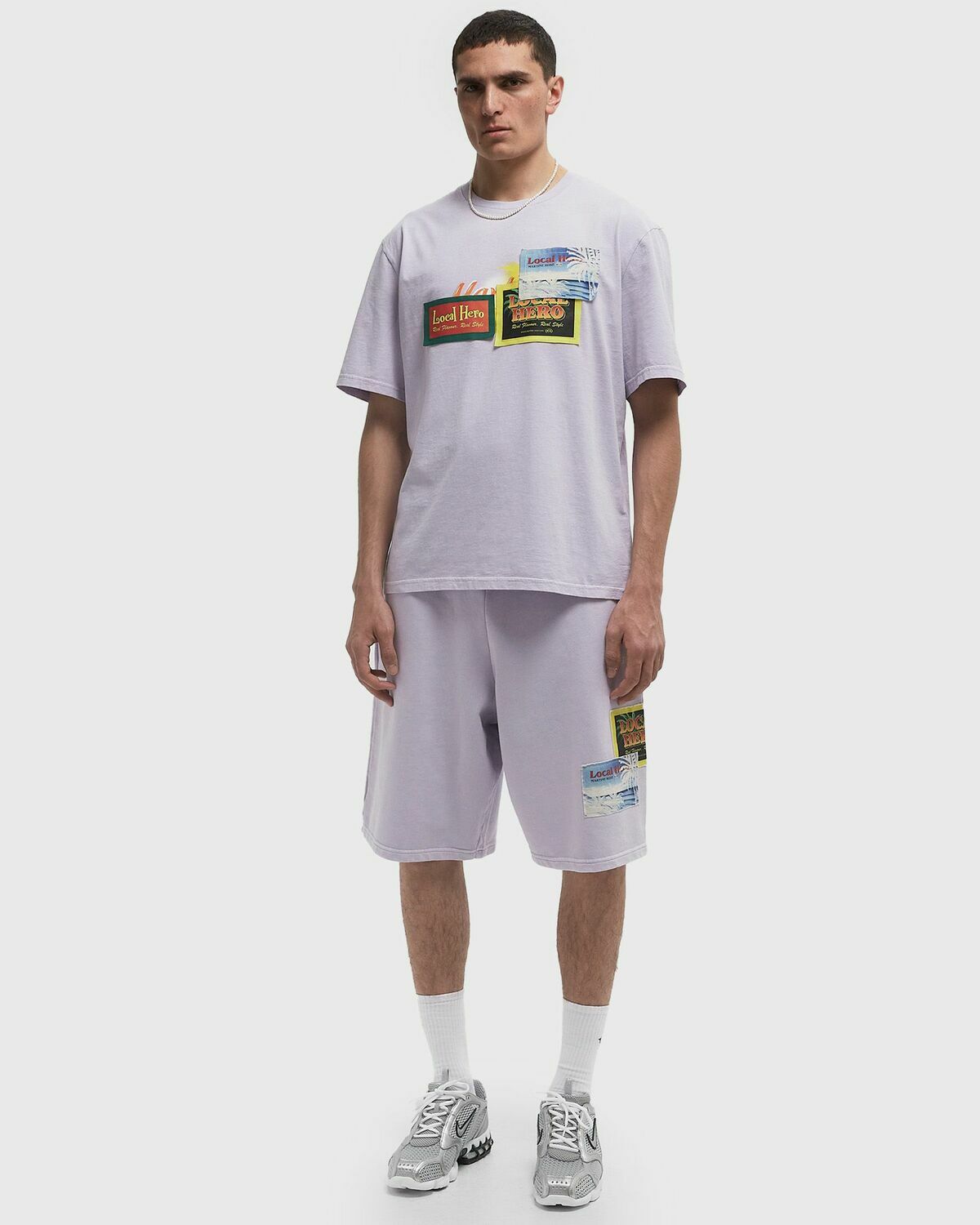 Martine Rose LOGO SHORT Purple Mens Sport & Team Short
