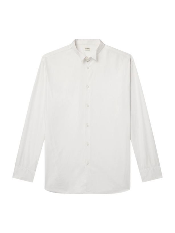Photo: TOTEME - Relaxed Cotton-Poplin Shirt - White