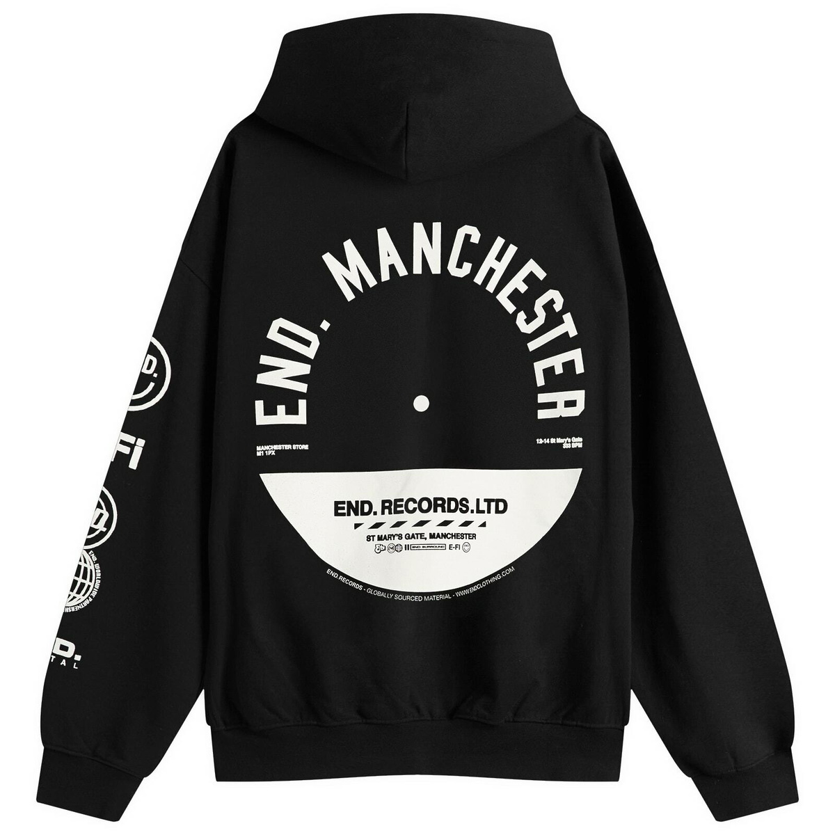 END. City Series 2.0 Manchester Hoodie in Black