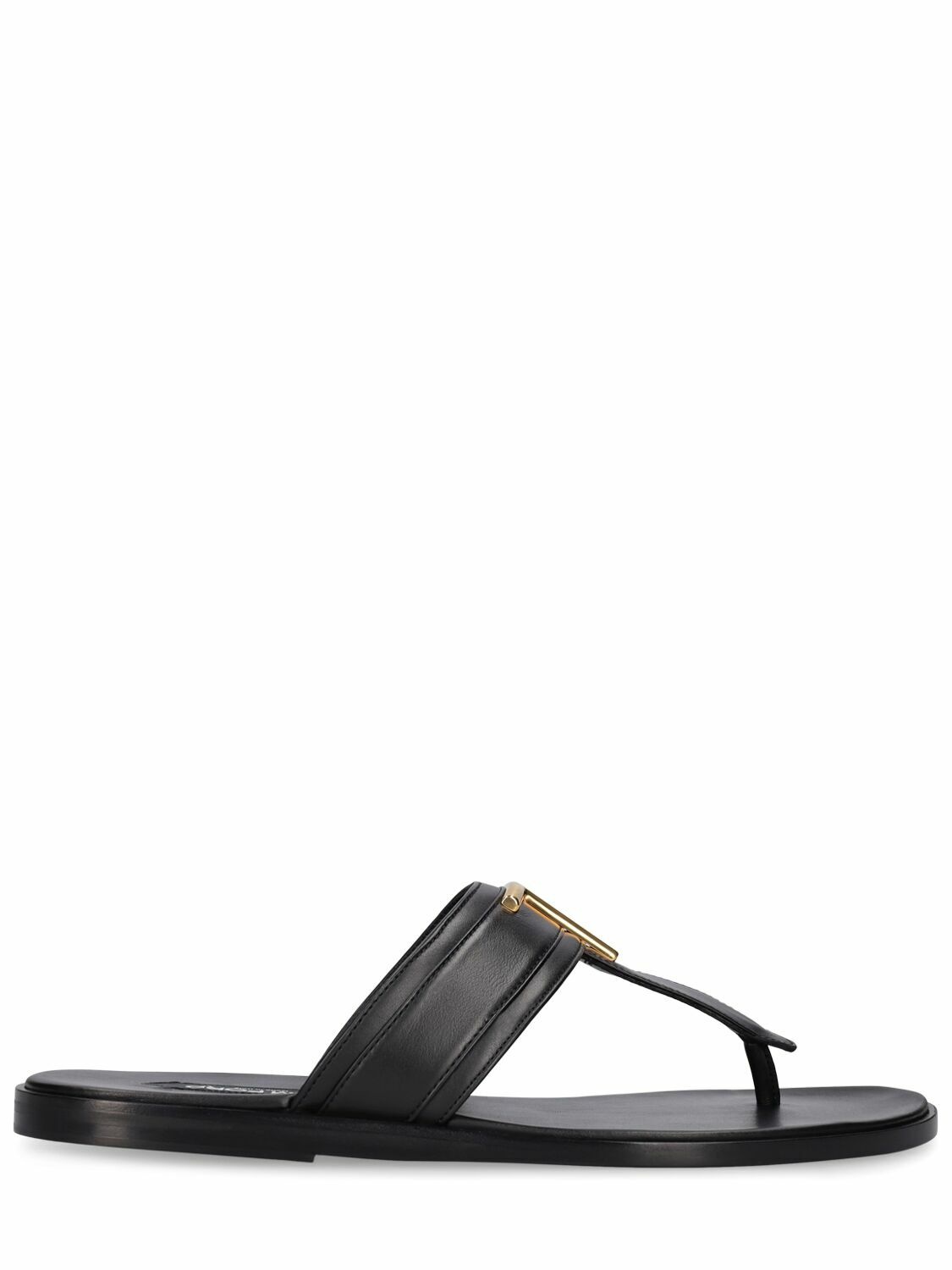 Photo: TOM FORD - Logo Smooth Leather Sandals