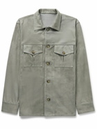 Stòffa - Suede Shirt Jacket - Gray