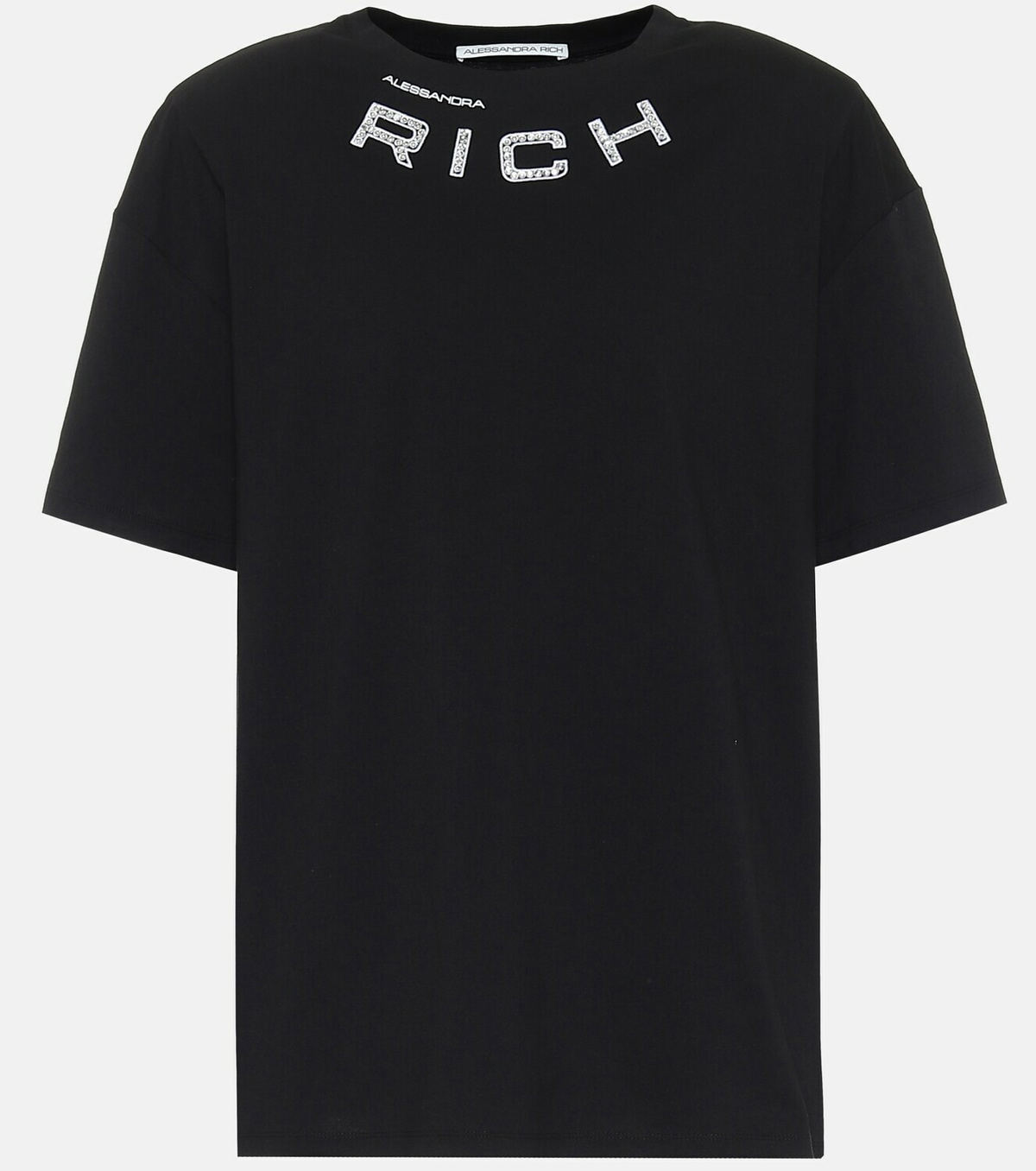 Tシャツ・カットソー ALESSANDRA RICH Maglia Alessandra Rich Embellished cotton-jersey T-shirt Alessandra
