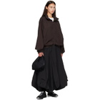 Y-3 Burgundy Gradient 3-Stripes Nylon Track Jacket