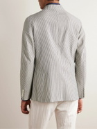 Loro Piana - Striped Virgin Wool-Blend Blazer - Blue