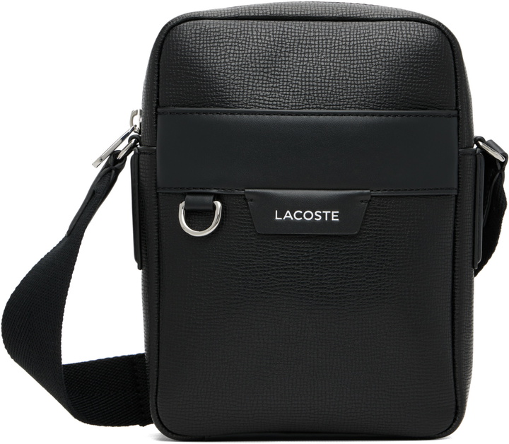 Photo: Lacoste Black Ossian Leather Satchel