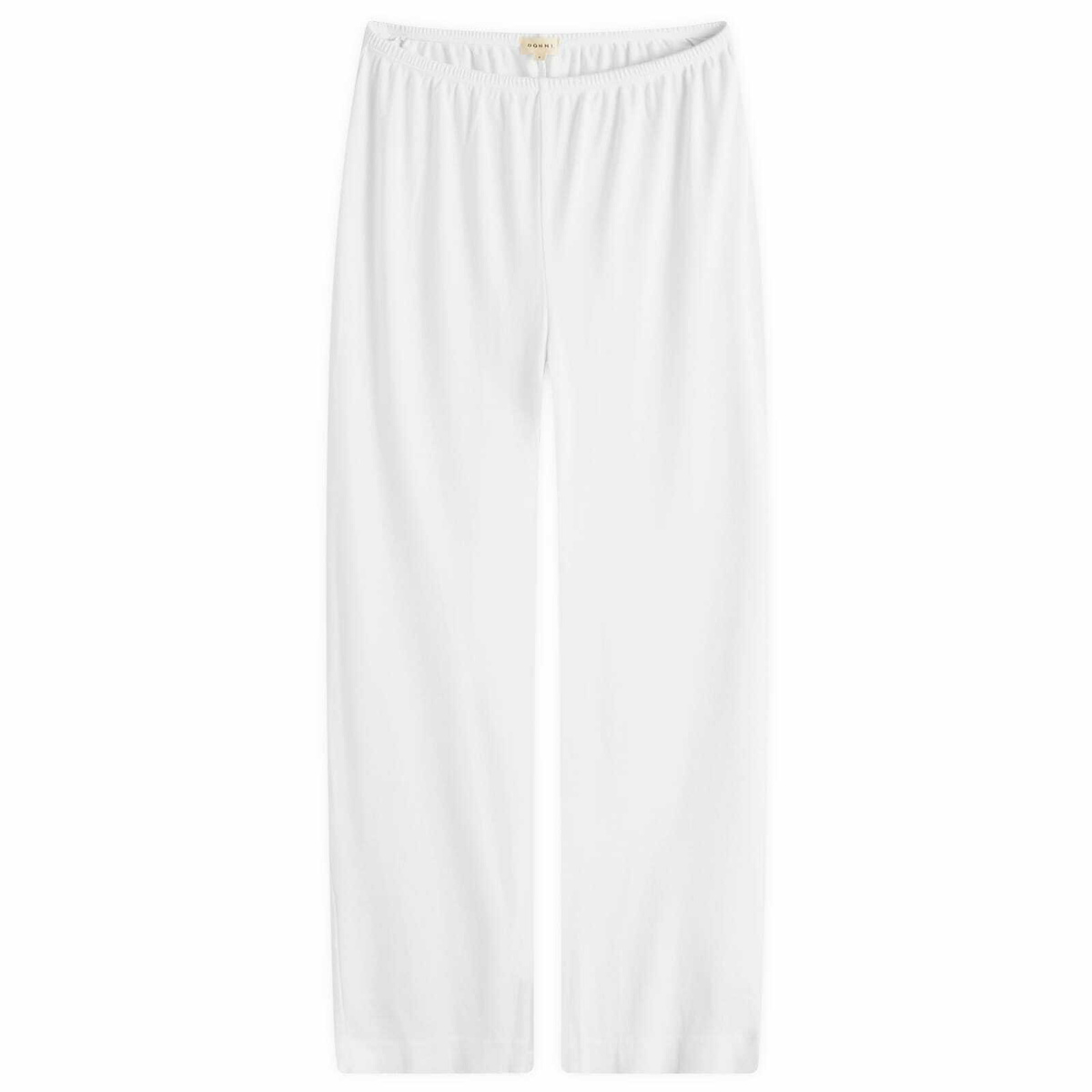 DONNI. Women's Baby Rib Scallop Pant in Powder