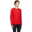 Hugo Red Doby Sweatshirt