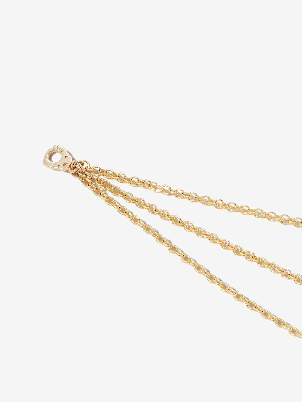 MARIA TASH 18K Yellow Gold Triple Chain Charm