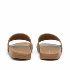 Anine Bing Women's Isla Logo Slides in Brown