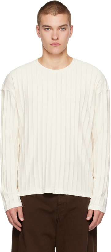 Photo: mfpen Off-White Round Neck Sweater