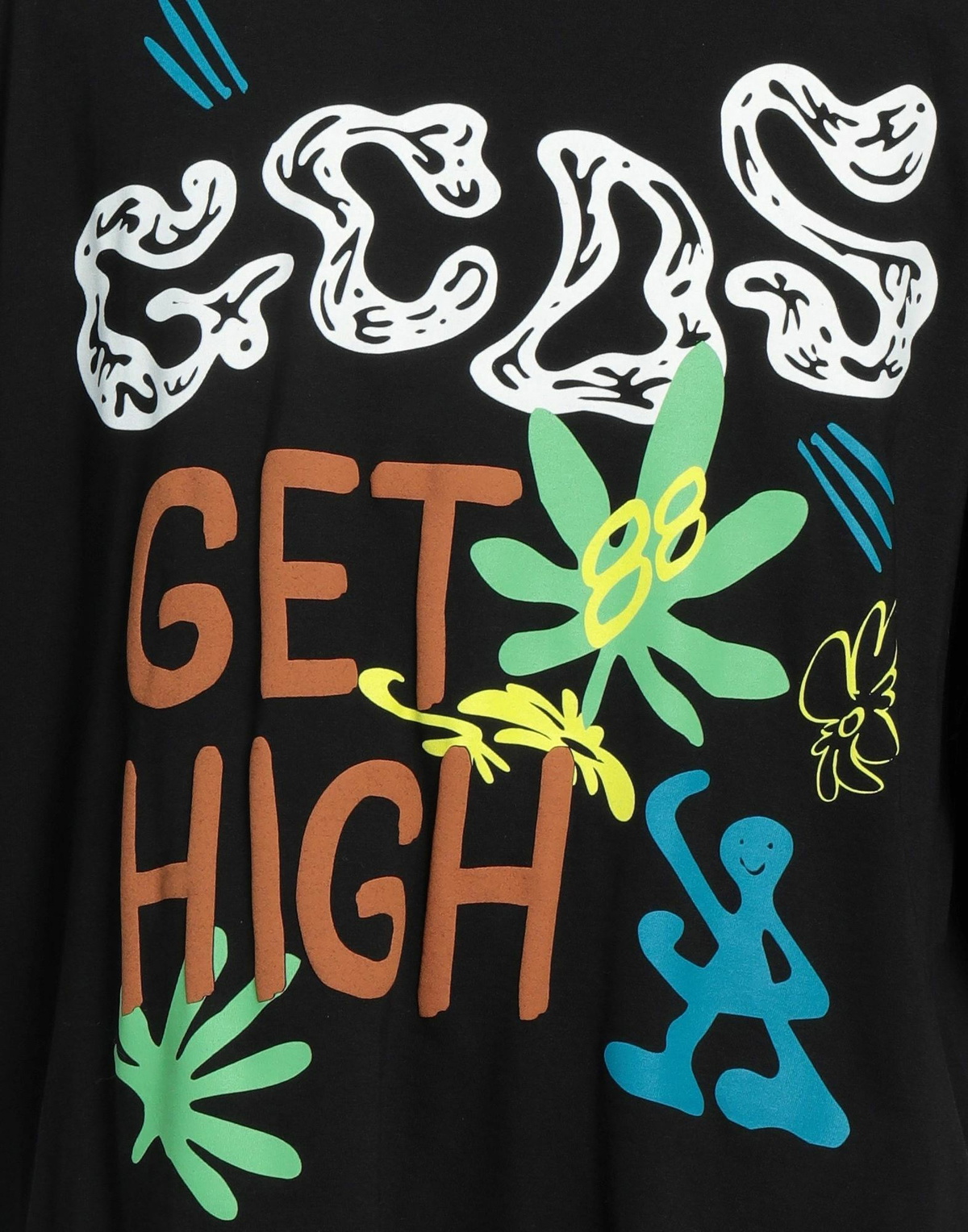Gcds Mens T-shirt in Black
