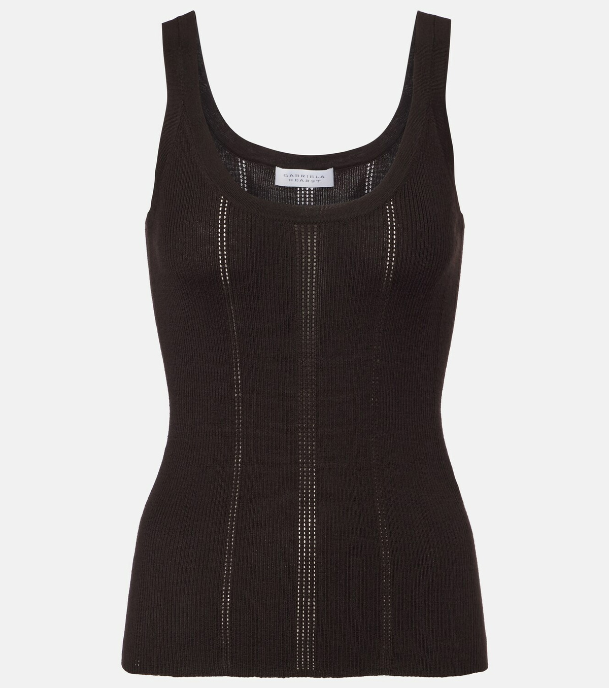 Gabriela Hearst Pointelle wool tank top