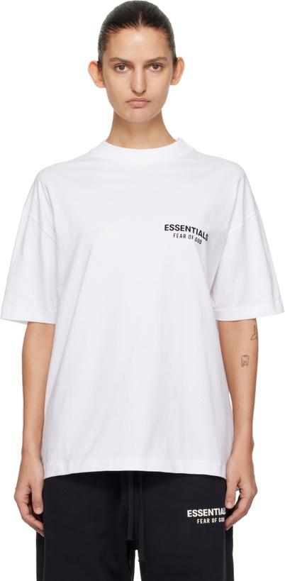 Photo: Fear of God ESSENTIALS White Classic T-shirt