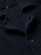 Rubinacci - Honeycomb-Knit Cashmere Cardigan - Blue