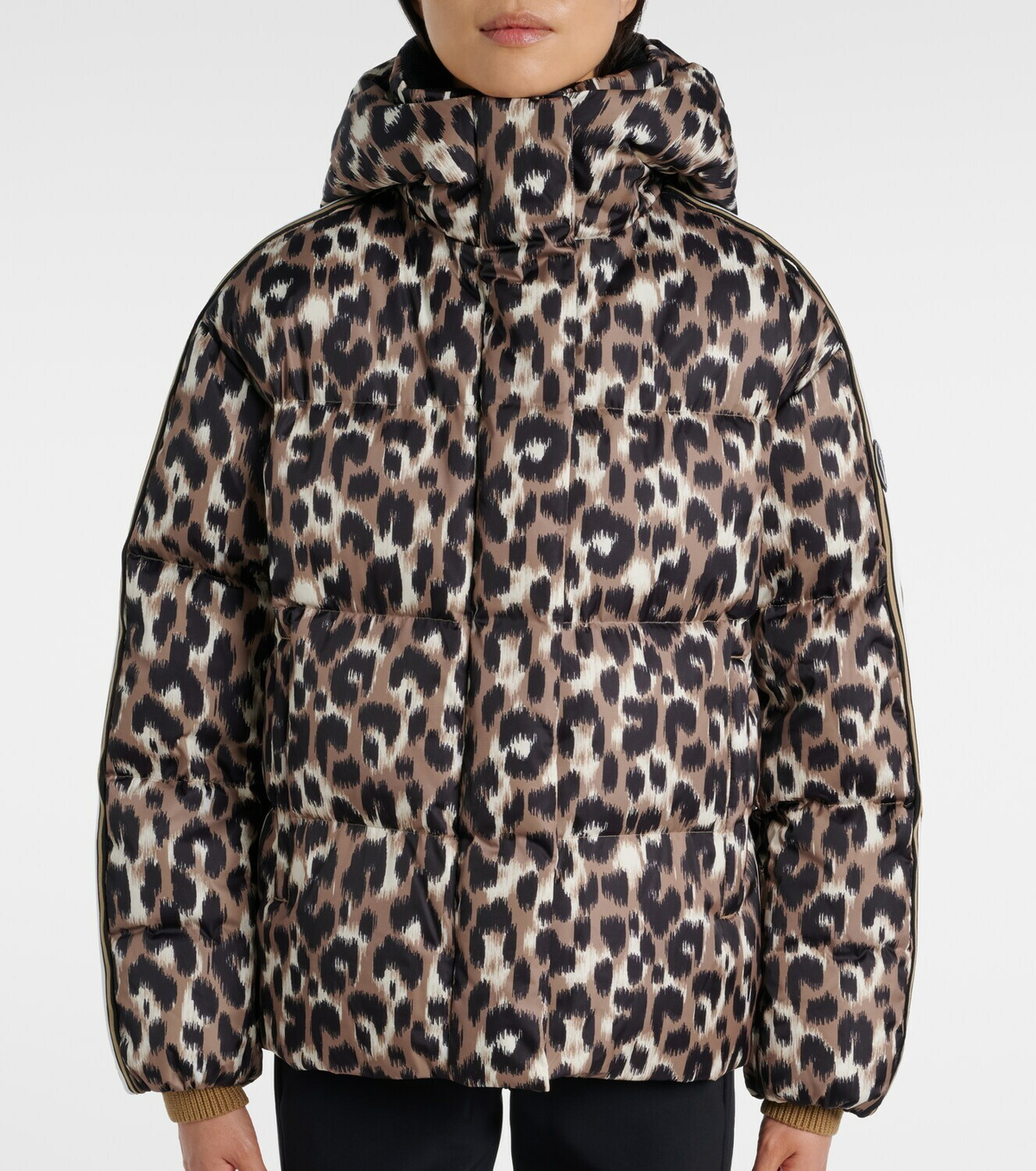 Fusalp Ada leopard-print down ski jacket