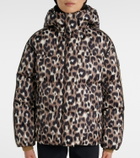 Fusalp Ada leopard-print down ski jacket