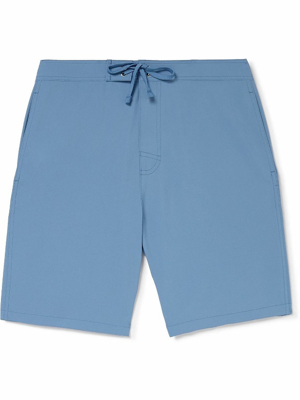 Photo: Frescobol Carioca - Parley Straight-Leg Long-Length Swim Shorts - Blue