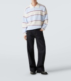 McQueen Skull striped polo shirt