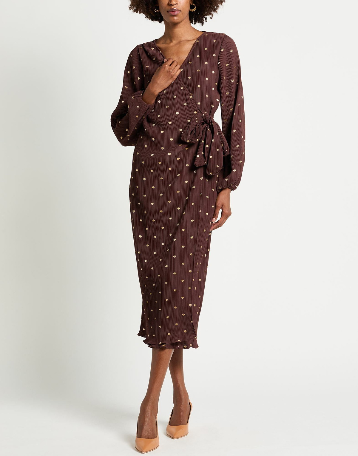 Never Fully Dressed Womens Midi dress in Brown