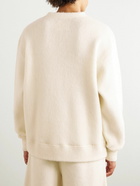 Jil Sander - Brushed Alpaca and Wool-Blend Sweater - Neutrals