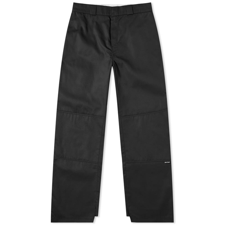 Photo: Palm Angels Men's Waistband Logo Chino Pant in Black/Brown