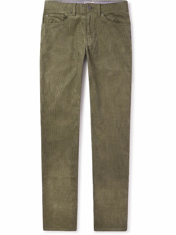 Photo: Peter Millar - Superior Soft Straight-Leg Cotton-Blend Corduroy Trousers - Green