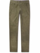 Peter Millar - Superior Soft Straight-Leg Cotton-Blend Corduroy Trousers - Green
