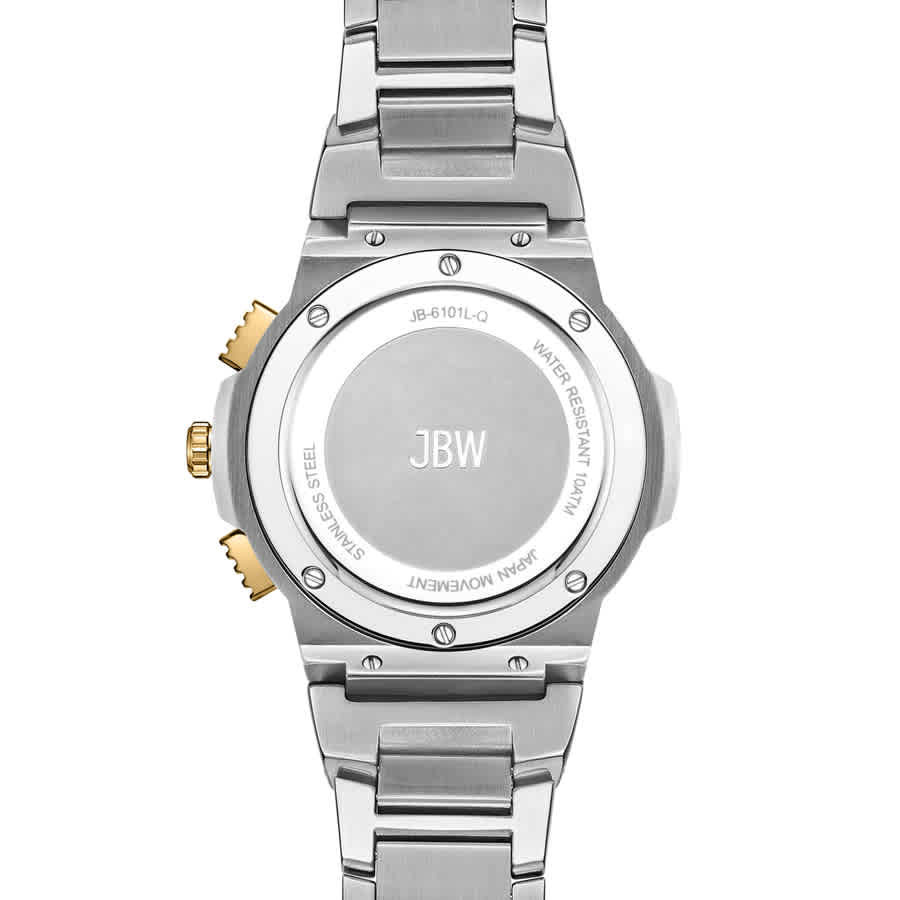 JBW Saxon GMT Quartz White Dial Unisex Watch JB-6101-N