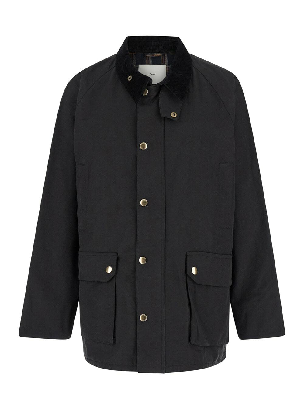 ジャケット・アウター DUNST UNISEX BELTED WOOL MAC COAT BLACK DUNST Unisex Belted Wool Mac Coat Dunst