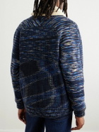 Missoni - Fleece-Trimmed Padded Space-Dyed Wool Jacket - Blue