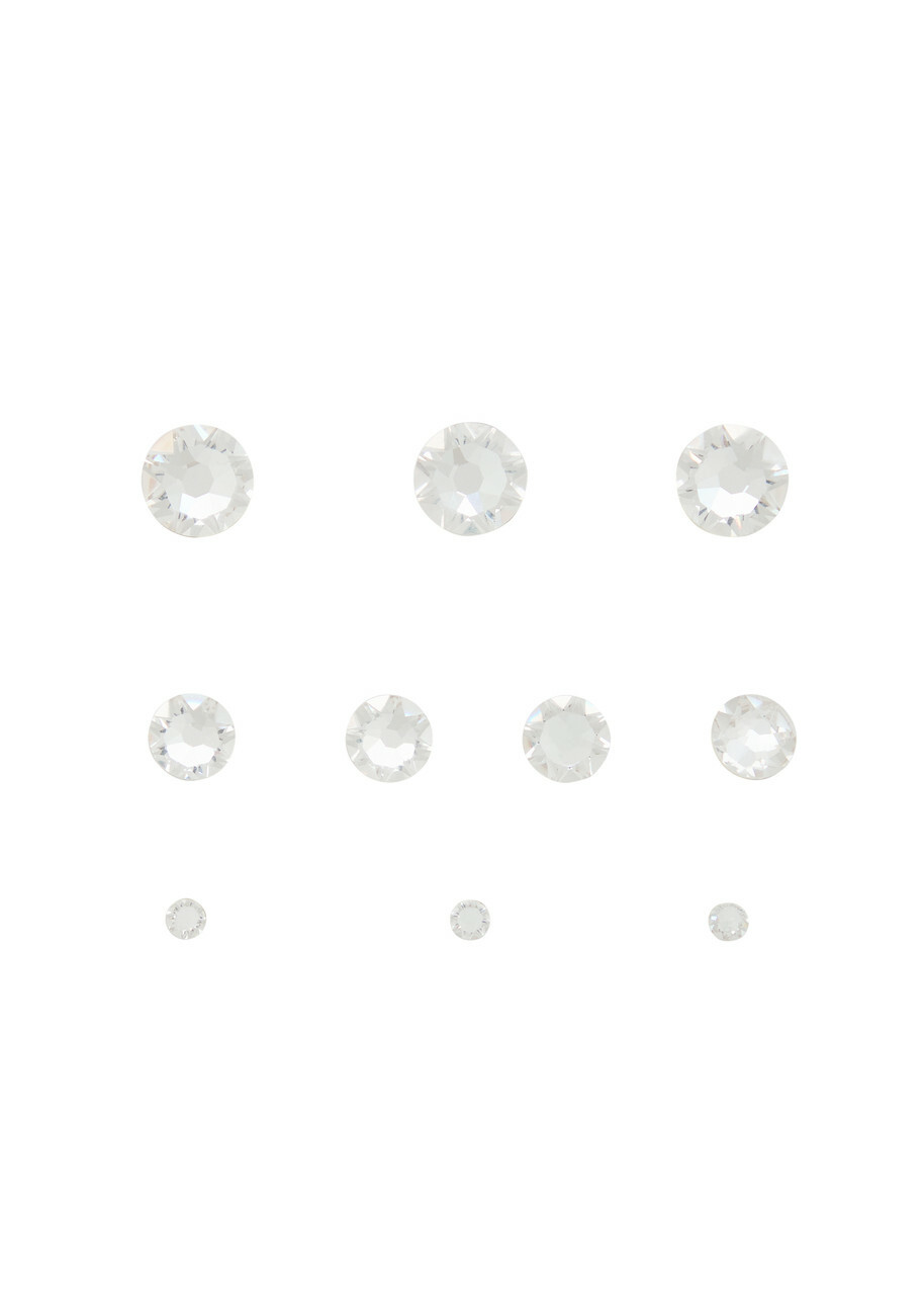 Jennifer Behr Kira Crystal-embellished Hair Magnets - set of ten - Silver - One Size