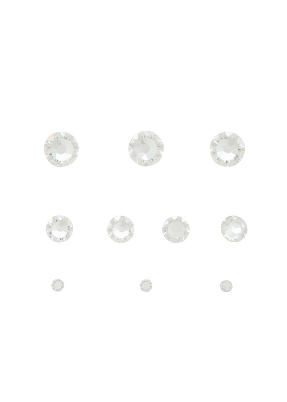Photo: Jennifer Behr Kira Crystal-embellished Hair Magnets - set of ten - Silver - One Size
