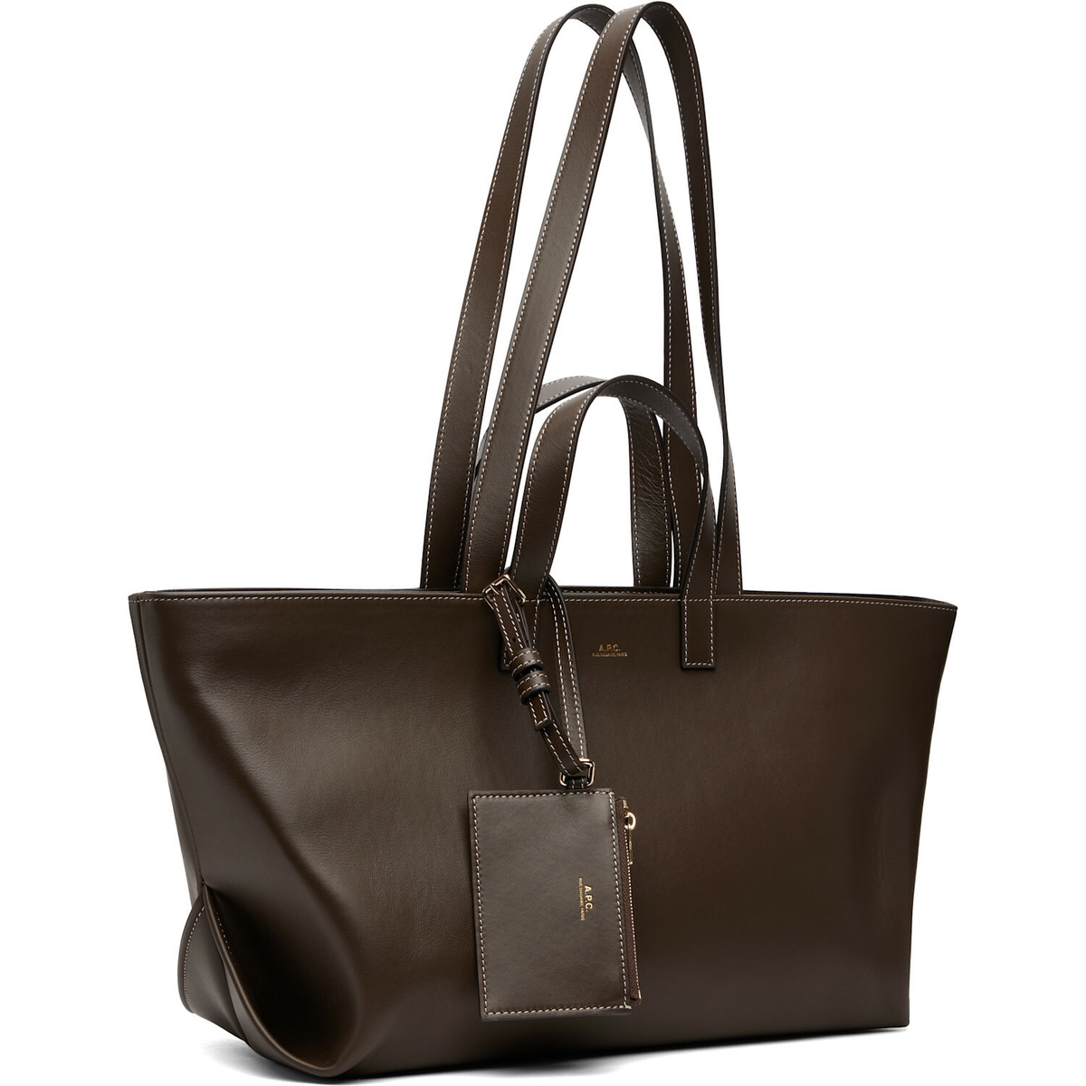 A.P.C. Brown 'Le Drummer' Tote