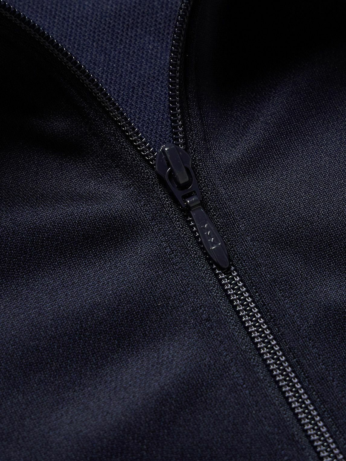 Needles - Logo-Embroidered Webbing-Trimmed Jersey Track Jacket - Blue ...