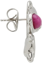 Jiwinaia Pink & White Hybrid Bear Earrings