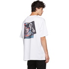 Neil Barrett White Olympian Skateboarder T-Shirt