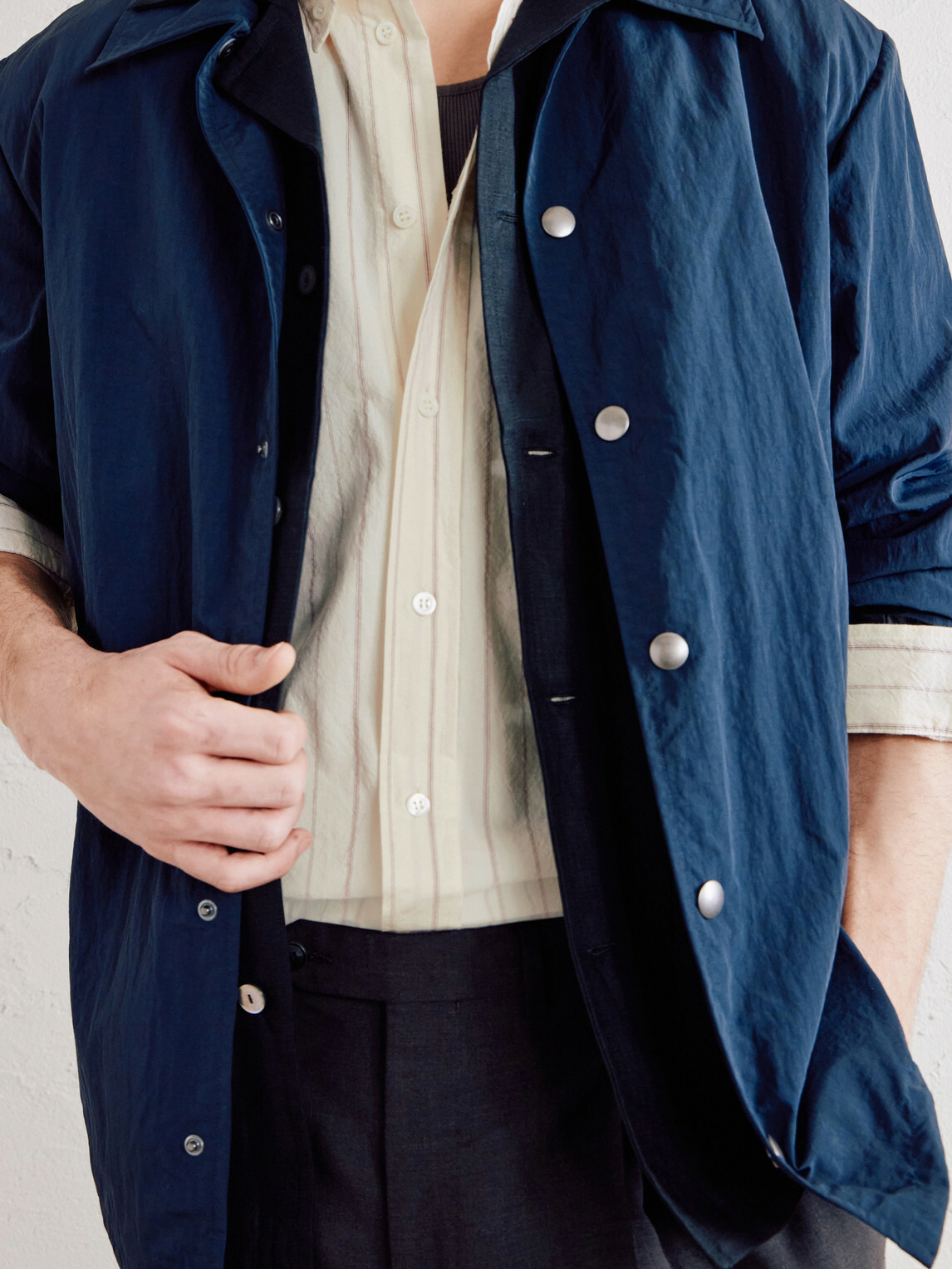 Barena - Camison Button-Down Collar Striped Cotton-Poplin Shirt - Neutrals