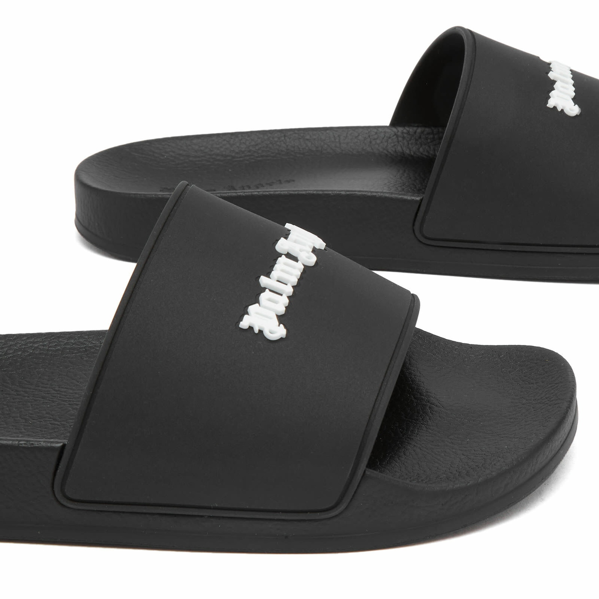 Palm Angels Classic Logo Pool Slide in Black