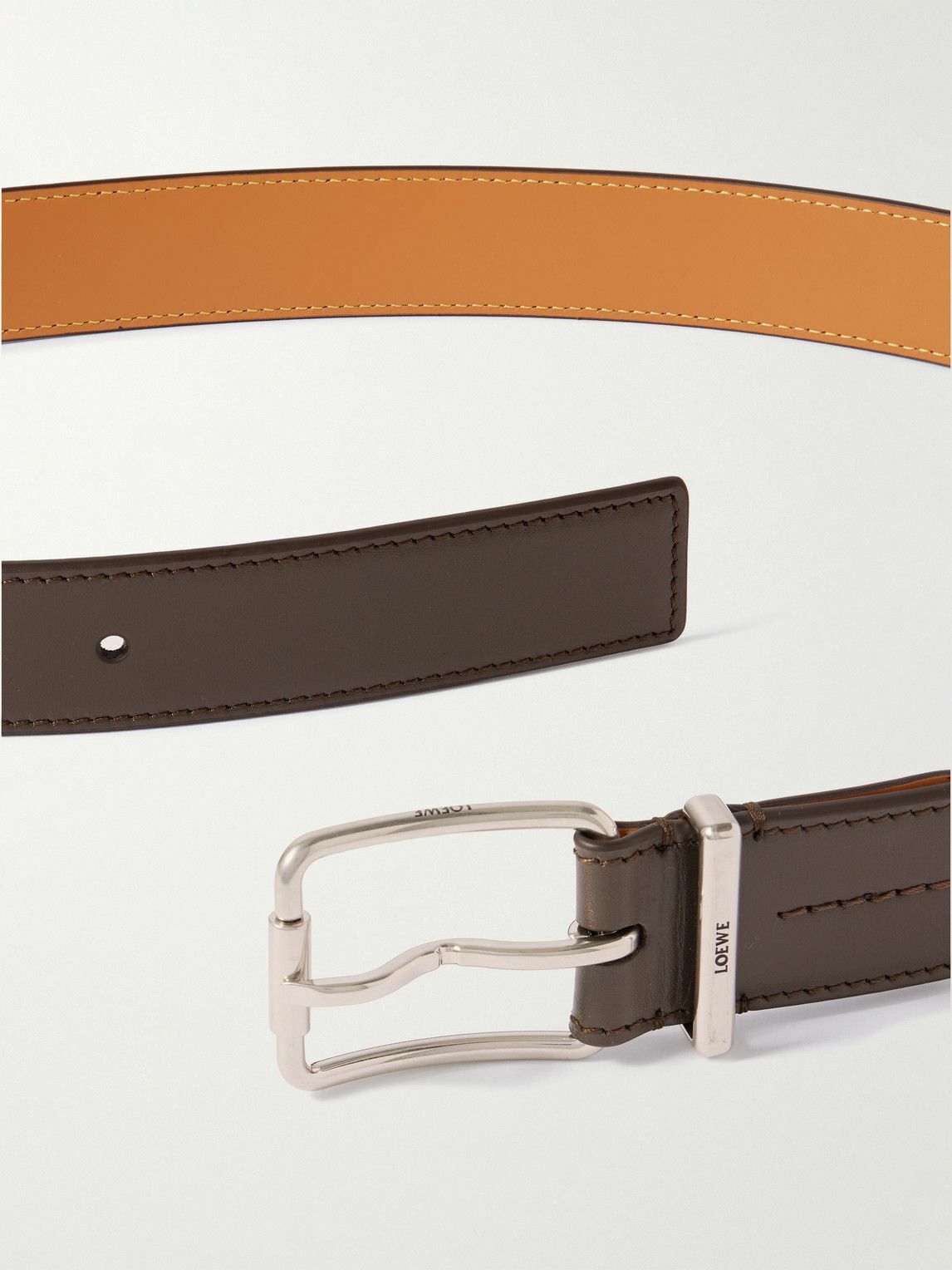 LOEWE - 3.2cm Leather Belt - Brown
