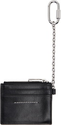MM6 Maison Margiela Black Leather Card Holder