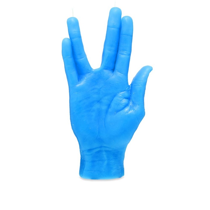 Photo: Candlehand Live Long and Prosper Candle in Blue