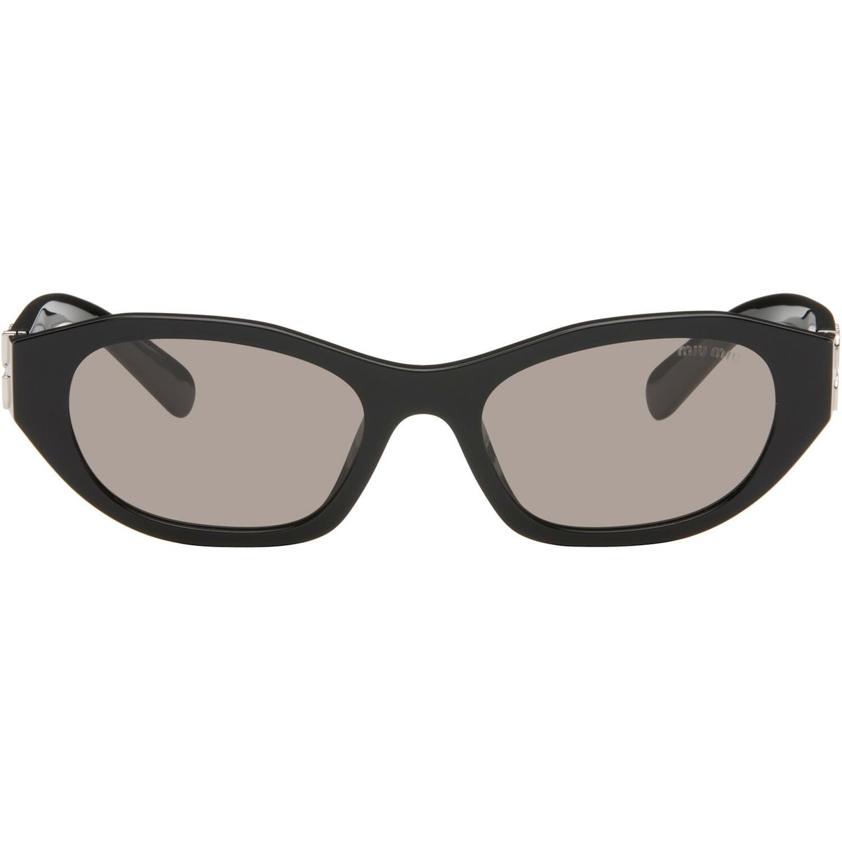 Miu Miu Eyewear Black Rectangular Sunglasses