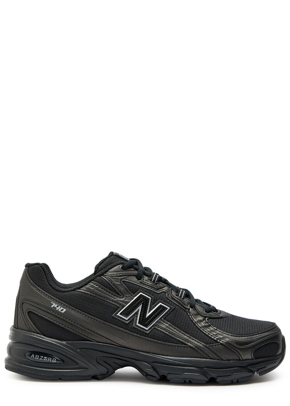 Photo: New Balance 740 Panelled Mesh Sneakers Black