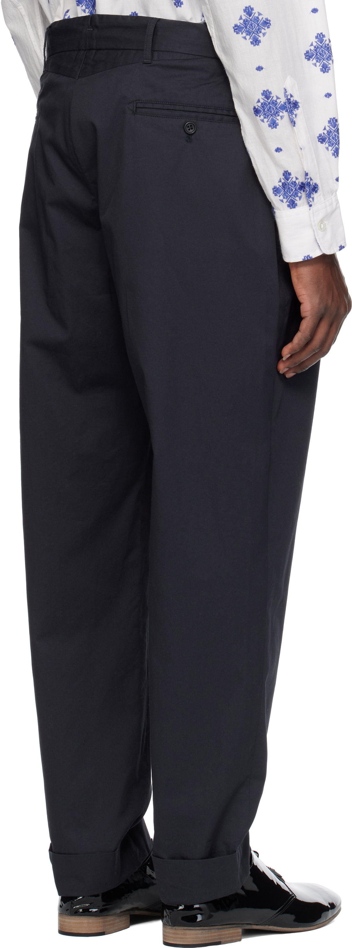 Engineered Garments Navy Andover Trousers