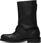 Stefan Cooke Black Pegasus Biker Boots