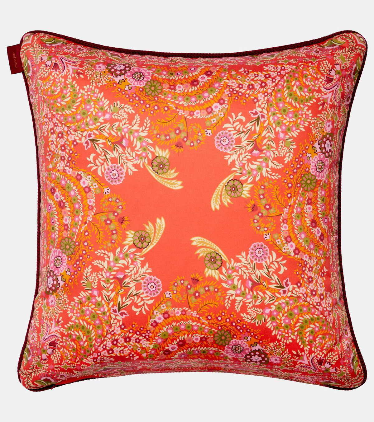 Etro Floral cotton jacquard cushion