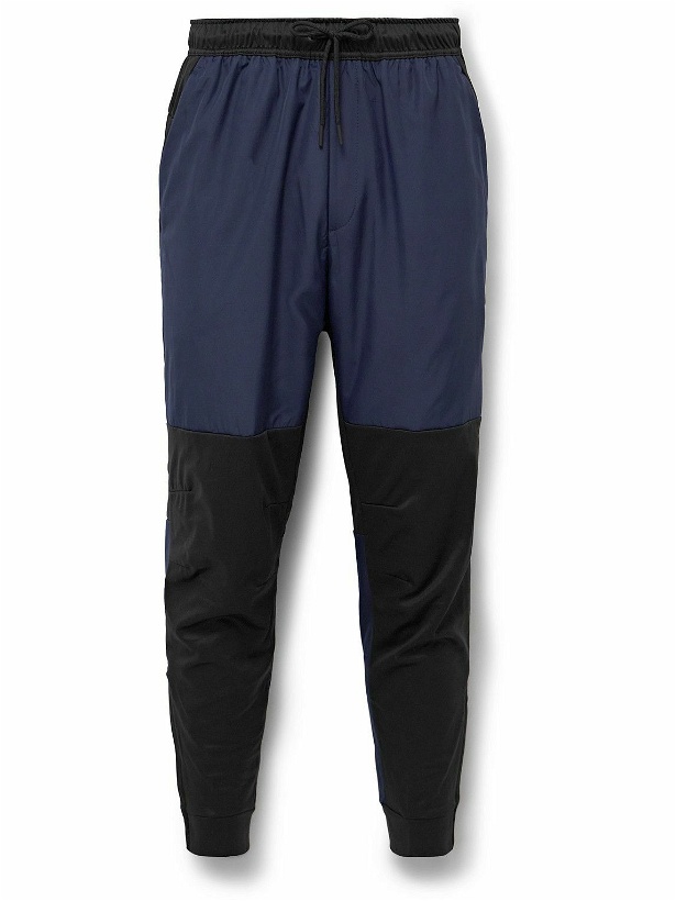 Photo: Nike Training - Unlimited Tapered Two-Tone Stretch-Jersey and Shell Trousers - Black