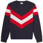 Hartford Striped Chevron Crew Knit