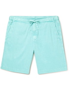 Loro Piana - Straight-Leg Linen-Blend Twill Drawstring Shorts - Blue